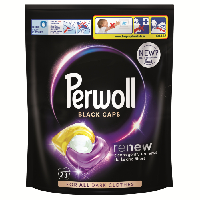 VEĻAS MAZGĀŠANAS KAPSULAS PERWOLL BLACK 23GB 310G