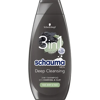 ŠAMPŪNS SCHAUMA CHARCOAL 3IN1 VĪR.400ML