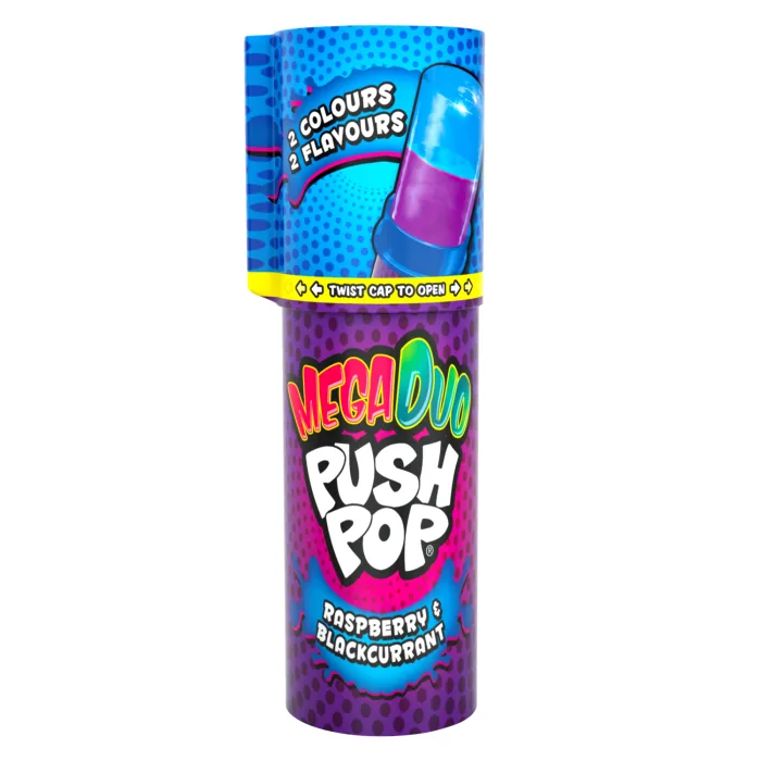 KARAMELES BAZOOKA MEGA PUSH POP DUO 30G