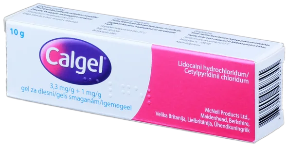 Calgel 3,3 mg/G+1 mg/G gels smaganām, 10 g
