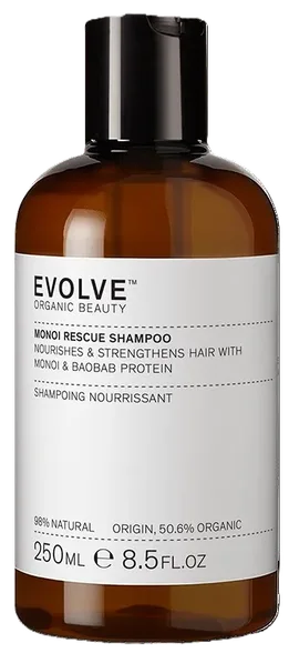 Evolve Monoi Rescue Natural šampūns, 250 ml