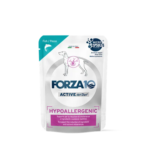 FORZA10 Active Vetdiet Hypoallergenic ar zivi mitrā barība, 100 g