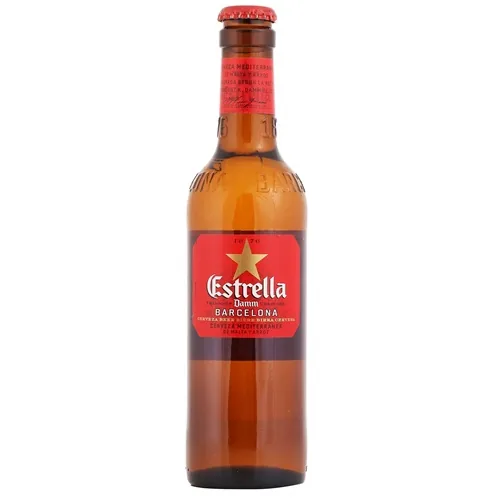 Alus Estrella Damm Barcelona, stiklā, 4,6%, 0,33 l(DEP)