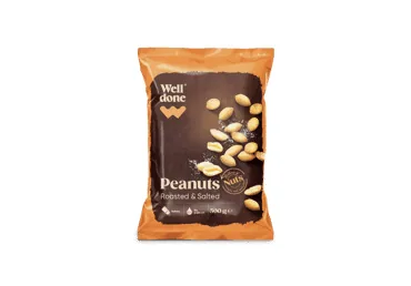 ZEMESRIEKSTI WELL DONE GRAUZDĒTI UN SĀLĪTI 500G