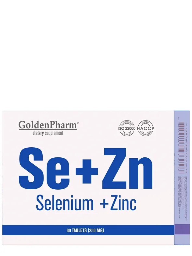 Golden pharm selēns+cinks, 30 tabletes