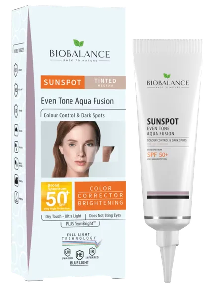 Biobalance Tinted Medium Sun spot SPF 50+ saules aizsargkrēms, 40 ml