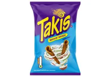 KUKURŪZAS UZKODA TAKIS BUCKIN RANCH 100G