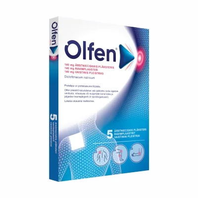 Olfen 140 mg plāksteris N5