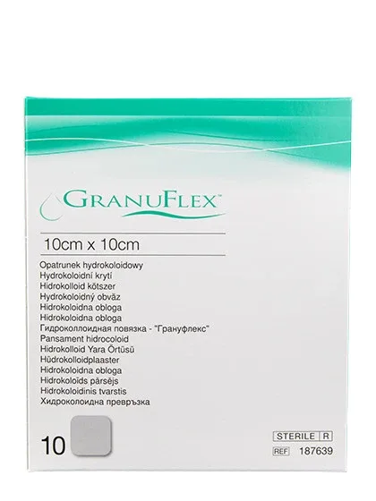Granuflex hidrokoloīds pārsējs 10 cm X 10 cm, 10 GB