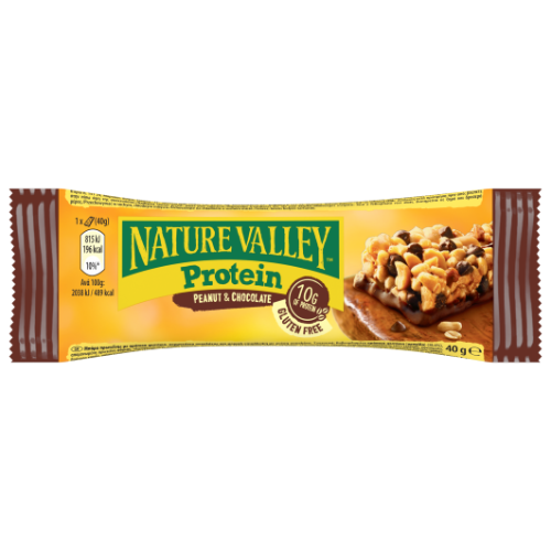 PROTEĪNA BATONIŅŠ NATURE VALLEY AR RIEKSTIEM UN ŠOKOLĀDI, 40G