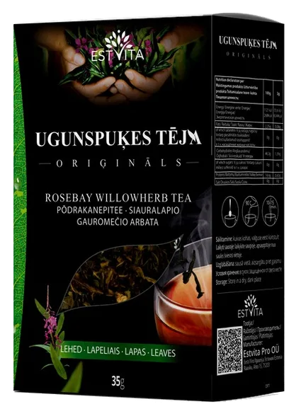 Estvita Original ugunspuķes lapu beramā tēja, 35 g