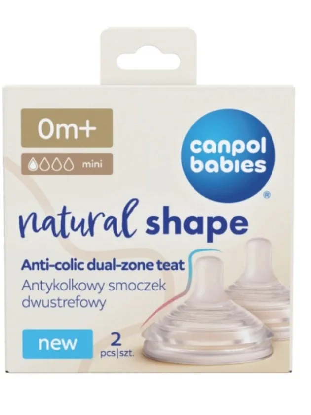 Canpol Babies Anti-Colic Knupis, 0+ mēneši, 2 gb.