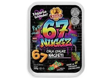 NAGETI 67 NUGGZ AR MĒRCI ĀDAŽI 500G