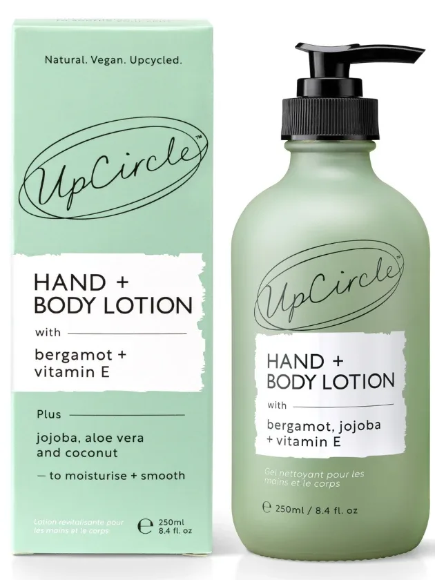 Upcircle roku un ķermeņa losjons ar bergamoti un E vitamīnu, 250 ml