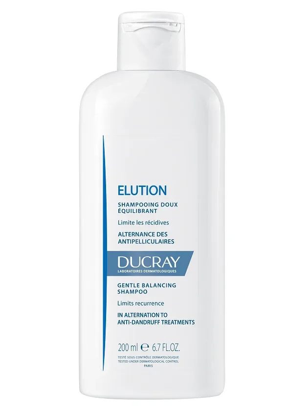 Ducray Elution Shampoo (jutīgai galvas ādai), 200 ml