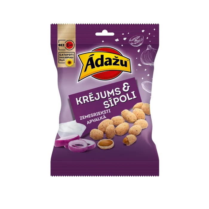 RIEKSTI ĀDAŽU AR KRĒJUMA UN SĪPOLA GARŠU 140G