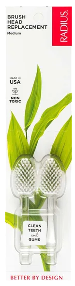 Radius Source Medium Bristles maināmi zobu birstes uzgaļi, 2 gab.