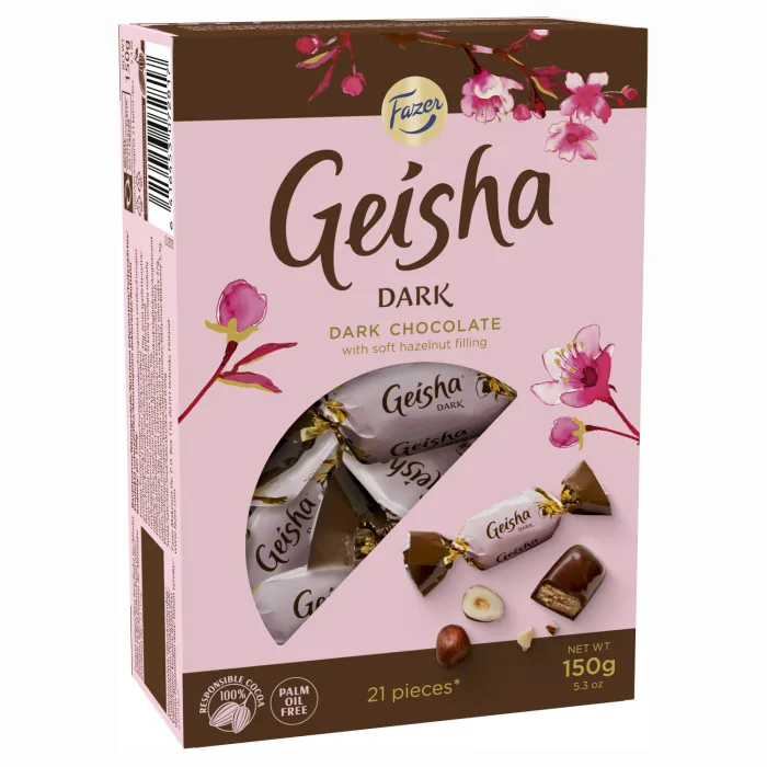 KONFEKTES GEISHA TUMŠĀS ŠOKOLĀDES 150G
