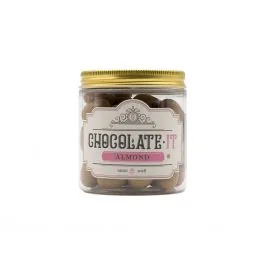 MANDELES KARAMELIZĒTAS AMBER ŠOKOLĀDĒ AR KOKOSRIEKSTU SKAIDIŅĀM 160G CHOCOLATE IT