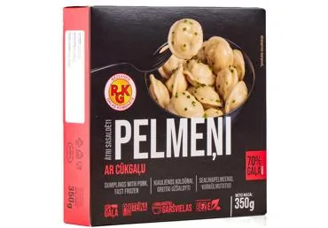 SALDĒTI PELMEŅI AR CŪKGAĻU RGK 350G