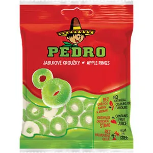 KONFEKTES ŽELEJAS PEDRO APPLE RINGS 80G