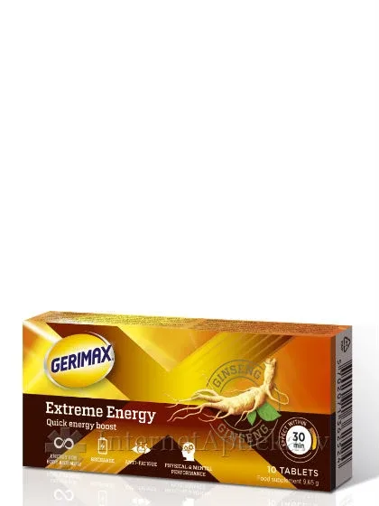 Gerimax Extreme Energy, 10 tabletes