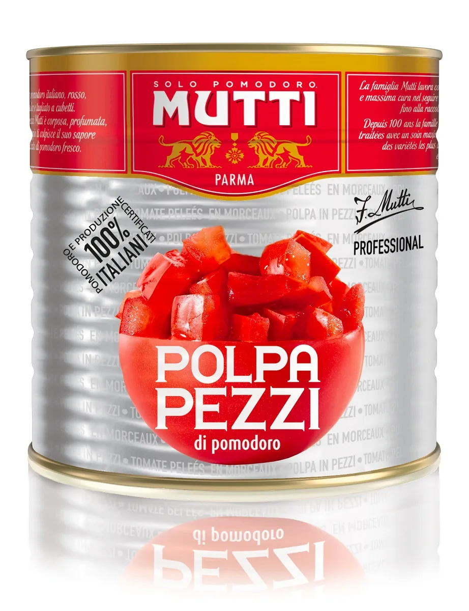 TOMĀTI, SASMALCINĀTI MUTTI, 2.5KG