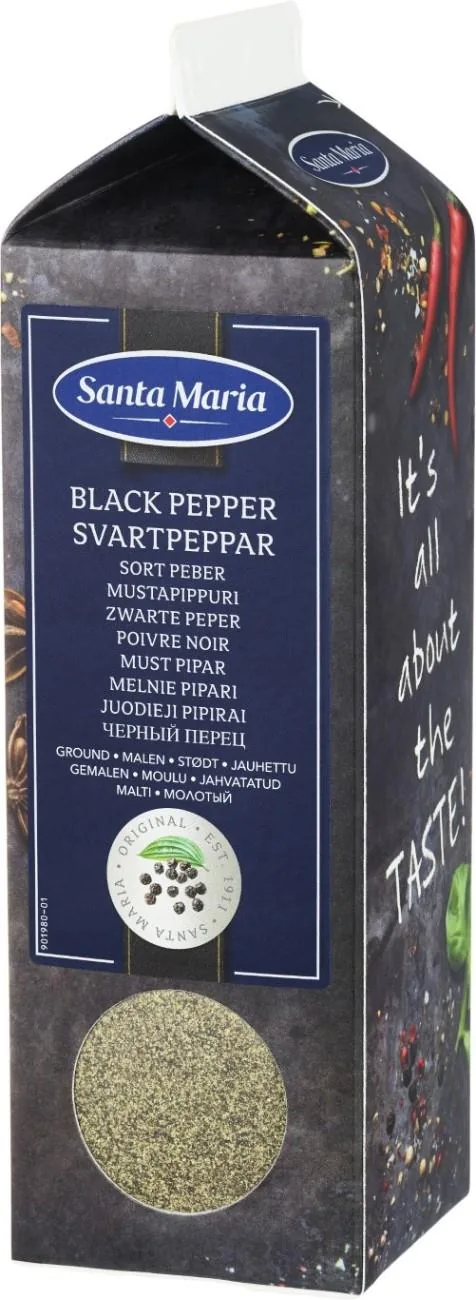 MELNIE PIPARI, MALTI, 350 G, SANTA MARIA, TETRAPAKA