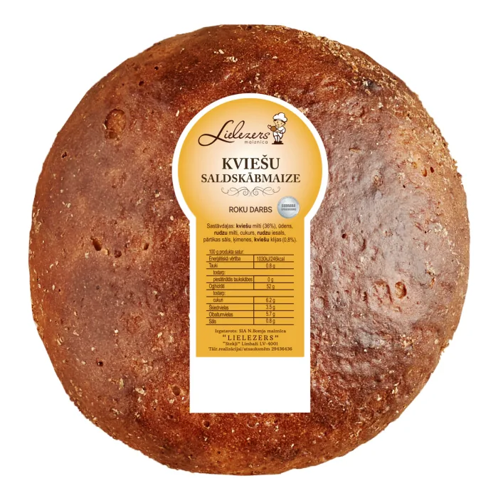 KVIEŠU SALDSKĀBĀ MAIZE LIELEZERS 580G