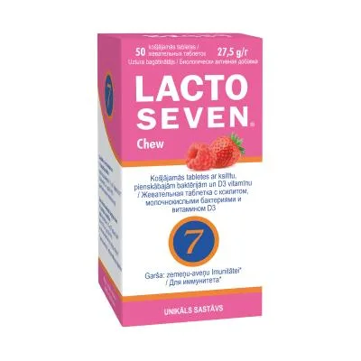 Lactoseven Chew košļājamās tabletes N50