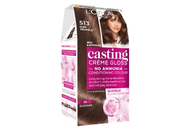 MATU KRĀSA L'OREAL CASTING CREME GLOSS KOPJOŠA, DAĻĒJI NOTURĪGA MATU KRĀSA BEZ AMONJAKA 513