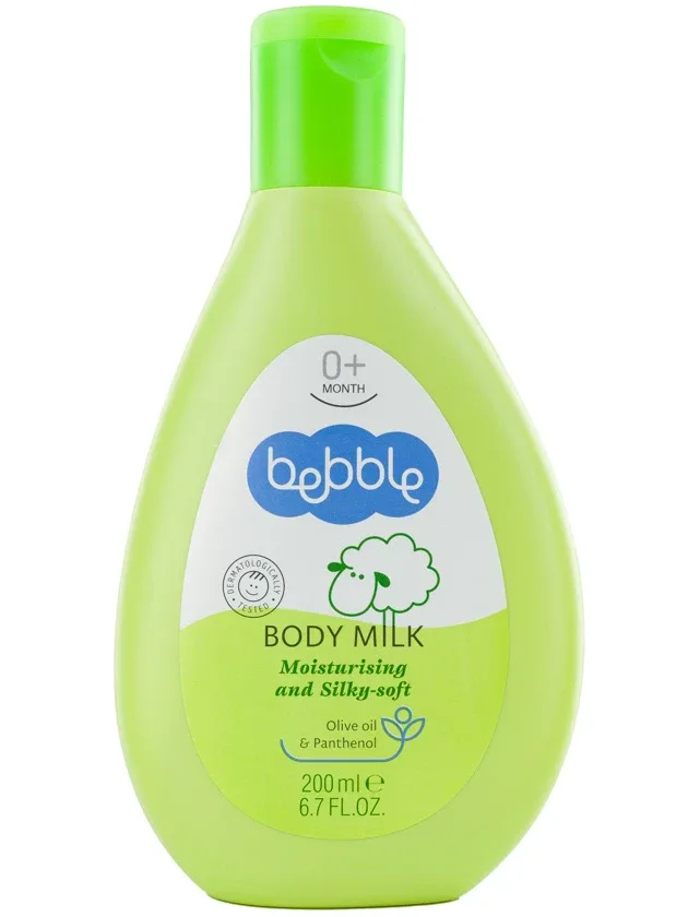 Bebble body milk ķermeņa pieniņš 0+, 200 ml