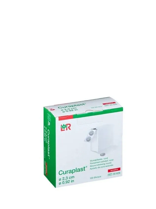 Curaplast sensitive plāksteri 2,3 cm apaļi, 100 GB