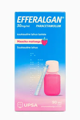 Efferalgan 30 mg/ml šķīdums iekšķīgai lietošanai bērniem 90 ml