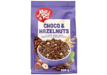 KRAUKŠĶĪGAIS MUSLI AR ŠOKOLĀDI MIO&RIO 350G