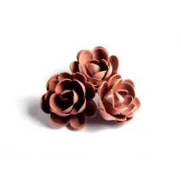 DEKORI VAFEĻU ROZES BRŪNAS 50MM 36 GAB.