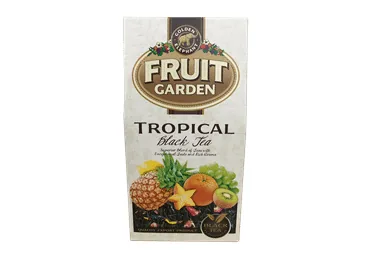 MELNĀ TĒJA FRUIT GARDEN TROPICAL 80G