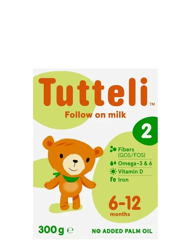 Tutteli 2 zīdaiņiem piena maisījums 6-12 m, 300 g
