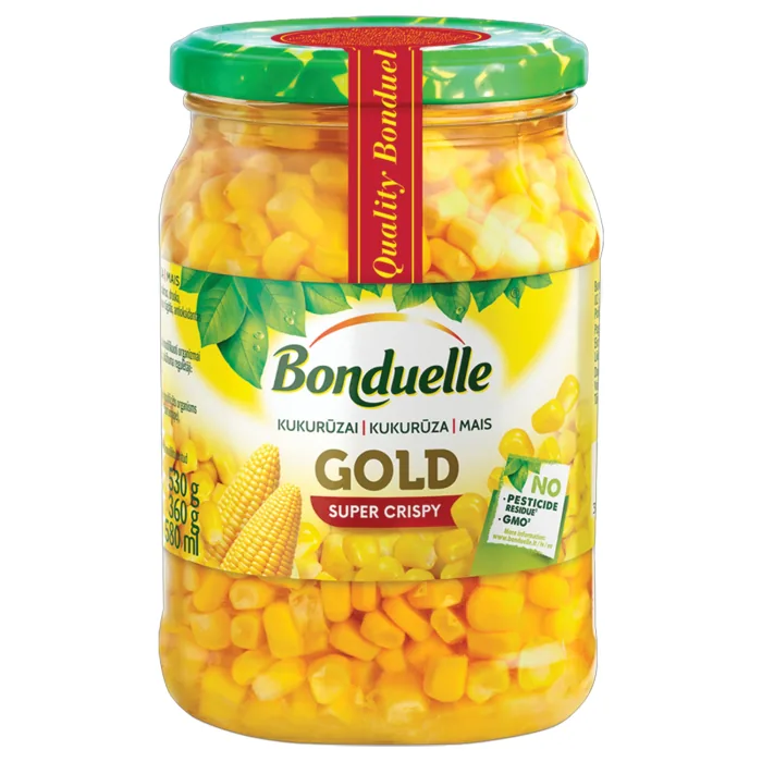 KONSERVĒTA KUKURŪZA BONDUELLE 530G/360G