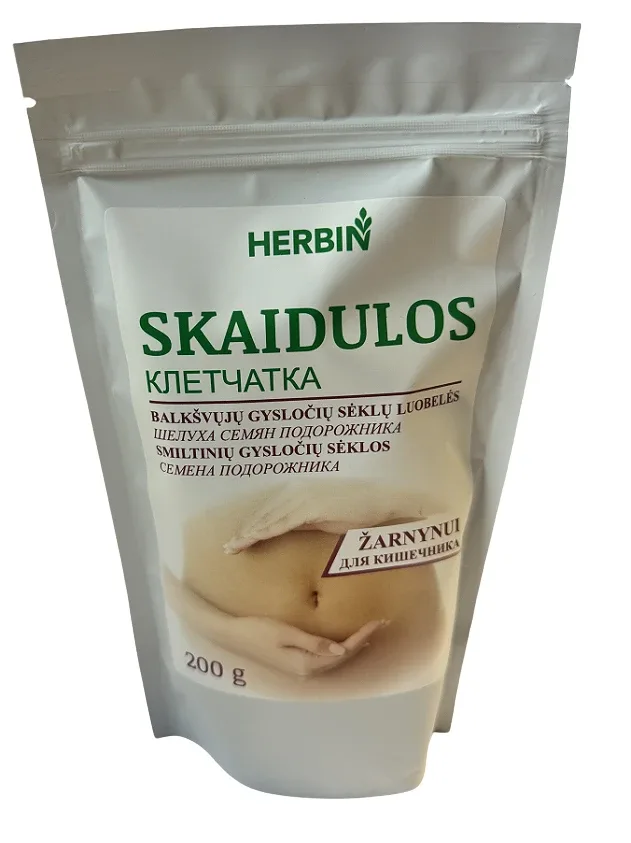 Herbin šķiedrvielas ceļteka sēklu miziņas un ceļteka sēklas, 200 g