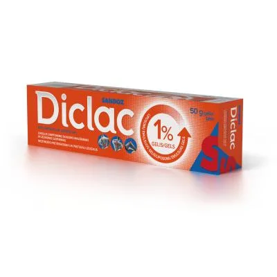 Diclac 1% gels 50 g
