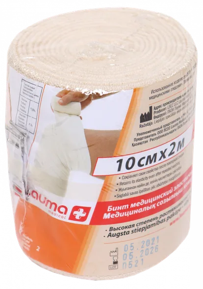 Lauma Medical 10 cm X 2 m elastīga medicīniskā saite, 1 gab.