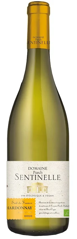 Белое сухое вино Domaine Denis Marchais Puech Sentinelle Chardonnay BIO, 13,5-14%, 0,75 л