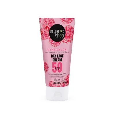 Organic Shop SPF50 dienas sejas krēms normālai un sausai ādai 50 ml