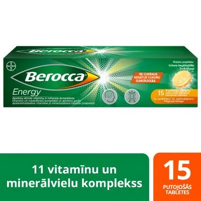 Berocca Energy putojošās tabletes N15
