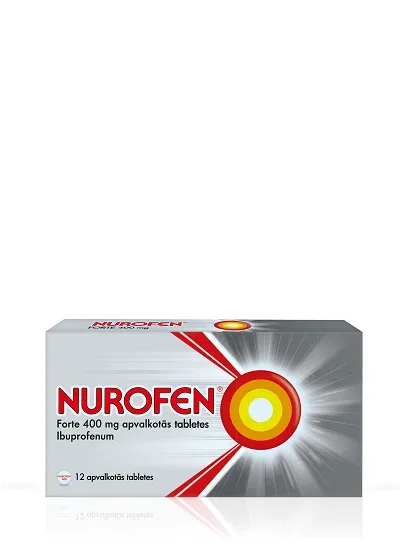 Nurofen Forte 400 mg apvalkotās tabletes, 12 gab
