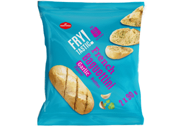 SALDĒTA BAGETE AR ĶIPLOKU SVIESTA PILDĪJUMU FRYTASTIC 2X90G