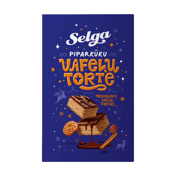 Вафельный торт с пряниками Selga, 300 г