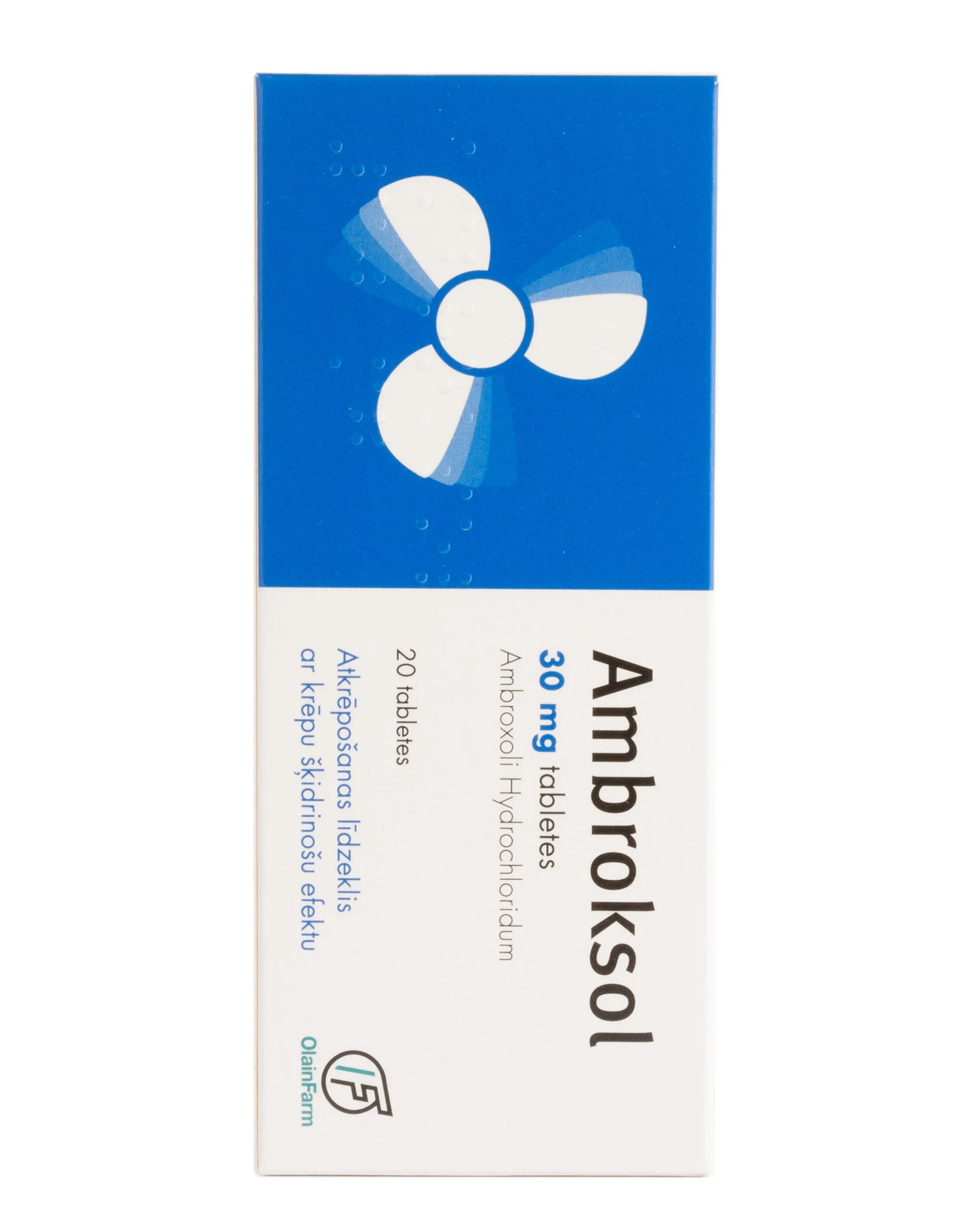 Ambroksol 30 mg, 20 tabletes