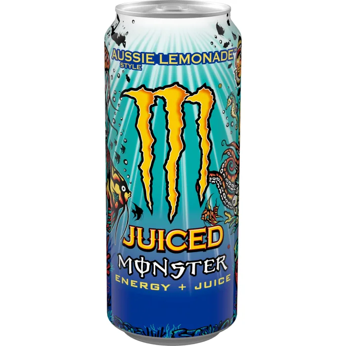 ENERĢIJAS DZĒRIENS MONSTER AUSSIE LEMONADE AR SALDINĀTĀJU 500ML